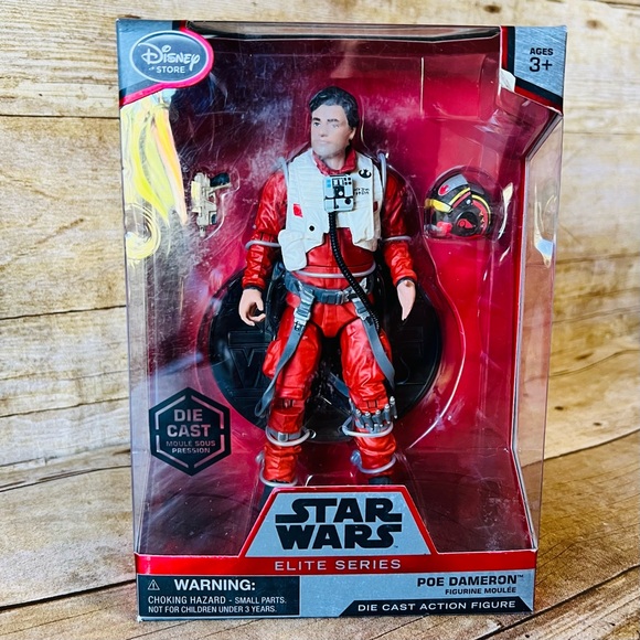Disney Star Wars Elite Series 7” Poe Dameron Metallic Action Figure - Picture 5 of 8